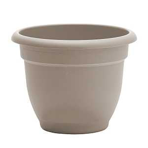 PLANTER PLASTIC PEBBLE STN 8IN