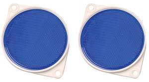 REFLECTOR NAIL-ON 3-1/4IN BLUE