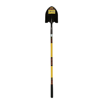 Structron S600 Power 49560 Shovel, 9-1/2 in W Blade, 14 ga Gauge, Steel Blade, Fiberglass Handle, Long Handle