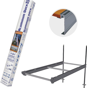 Multinautic 400 Series 21111 Boxed Dock, 45 x 22 x 48 in, Aluminum, White, Powder-Coated