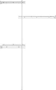 ORGANIZER CLOSET KIT STL 5FT  