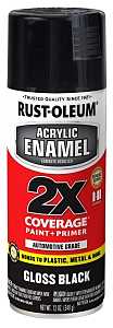 PAINT SPRY ACRYLIC GLOSS BLACK