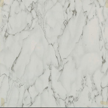 ProSource CL1201 Vinyl Self-Adhesive Floor Tile, 12 in L Tile, 12 in W Tile, Square Edge, Marble White