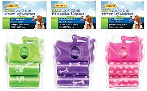 BAG DOG WASTE W/DISP 75CT     