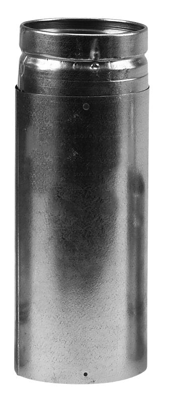 Selkirk 244086 Adjustable Pellet Pipe, 4 in Dia, 12 in L, Stainless Steel