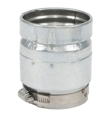 Selkirk 244243 Pipe Connector, 4 in OAL, Stainless Steel, Galvanized