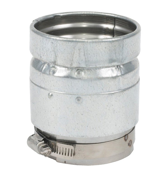 Selkirk 244243 Pipe Connector, 4 in OAL, Stainless Steel, Galvanized