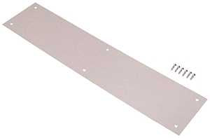 PUSH PLATE 3-1/2X15IN SAT NIC 