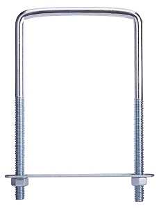 BOLT U SQUARE 3/8X4X7IN STEEL 