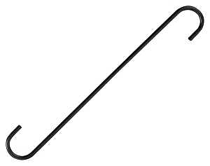 S-HOOK EXTENDER BLACK 12IN    