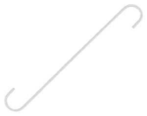 S-HOOK EXTENDER WHITE 12IN    