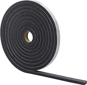 WEATHERSTRIP TAPE LD 17FT GRY 