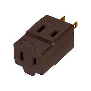 TAP OUTLET 3 BRN 15A 125V     