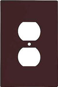 WALL PLATE 1GNG DPLX RECPT BRN