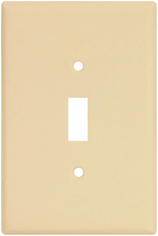 WALL PLATE JMBO TGL 1GANG IVRY