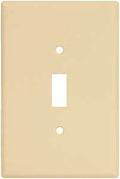 WALL PLATE JMBO TGL 1GANG IVRY