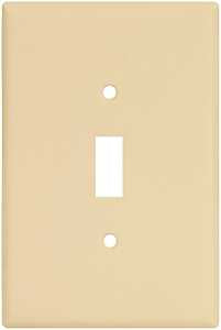 WALL PLATE JMBO TGL 1GANG IVRY