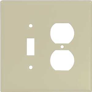 WALL PLATE 2G TGL/DUPL JUMB IV