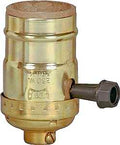 LAMPHOLDER TRN KNB 3WY MED BRS