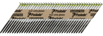 Paslode 650385 Framing Nail, 3 in L, Steel, Galvanized, Full-Round Head, Ring Shank