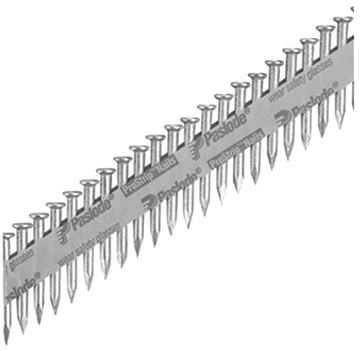 Paslode 650014 Series Connector Nail, Paper Tape Collation, 1-1/2 in L, Metal, Galvanized, Smooth Shank, 3000/CT