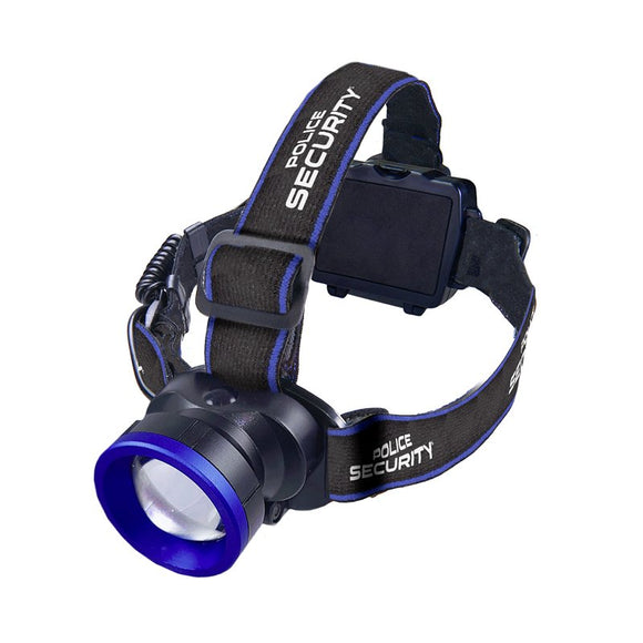 Police Security 98298 Headlamp, AAA Battery, LED Lamp, 600 lumens, 25 m Beam Distance, 2.5 hr Run Time