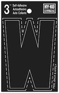 LETTER HOUSE W 3IN  VINYL BLK 