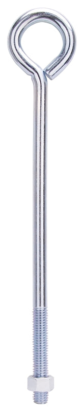 ProSource LR291 Eye Bolt, 1/2\" Thread, Machine Thread, 3 in L Thread, 2-1/8 in Dia Eye, 461 lb Working Load, Steel
