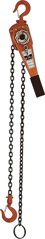 Acorn Hardware 600 Series 605 Chain Puller, 0.75 ton, 5 ft H Lifting, 13 in Between Hooks