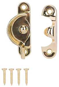 SASH LOCK 2-1/2IN BRASS PLATED