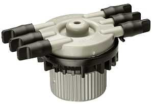 MANIFOLD 6-PORT BLACK 1/2IN   