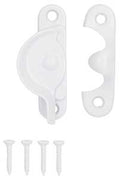 SASH LOCK 2-1/2IN WHITE COATED