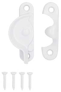 SASH LOCK 2-1/2IN WHITE COATED