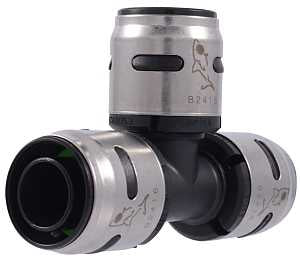 TEE PSH-TO-CONN PLASTIC 3/4IN 
