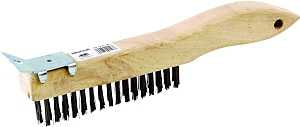 BRUSH WIRE SHOE HNDL STL 4X16 
