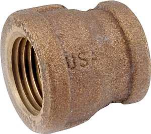 COUPLING BRASS IPT 1/2 X 3/8  