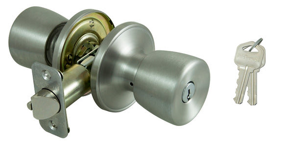 ProSource TS600BRA4V Entry Knob, Stainless Steel, K3, KW1 Keyway, 3 Grade