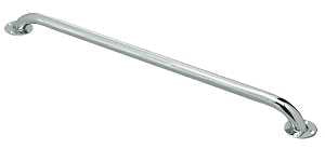 SAFETY GRAB BAR KNURLED CHR 24