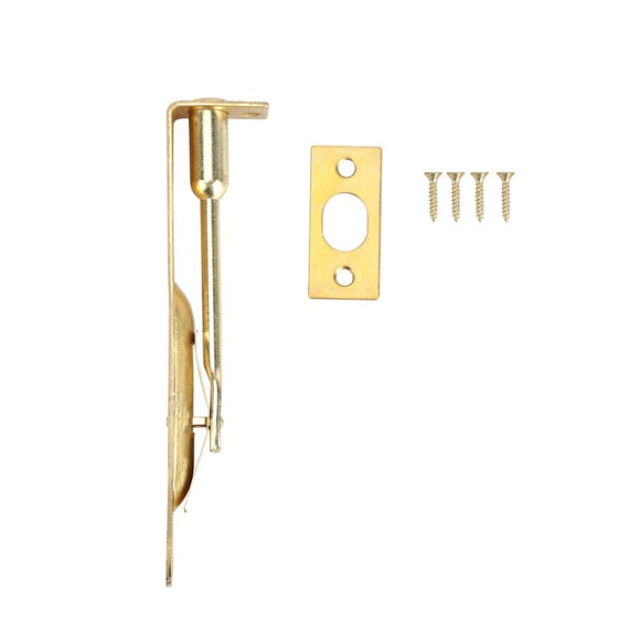 ProSource LR-004-PS Flush Bolt, 1 x 1/2 in Bolt Head, 4-1/2 in L Bolt, Solid Brass, Polished Brass