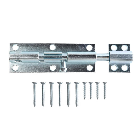 ProSource CL-701-PS Barrel Bolt, 3/8 Dia in Bolt Head, 6 in L Bolt, Steel, Zinc Plated