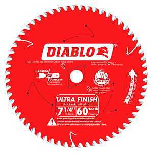 SAW BLADE ULT FNSH 60T 7-1/4IN
