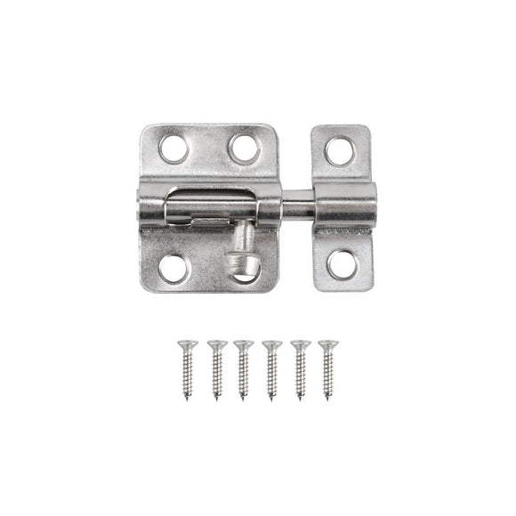 ProSource SS-B02-PS Barrel Bolt, 5/16 in Dia Bolt Head, 2 in L Bolt, Stainless Steel