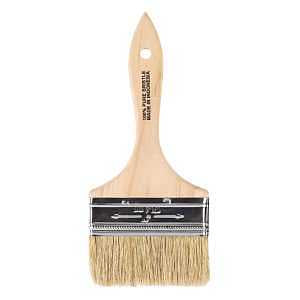 BRUSH CHIP WHITE BRISTLE 4IN  