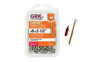 SCREW CAB STARHD WH 8X2-1/2IN 