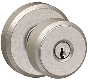 KNOB KEYED BOWERY SATIN NICKEL