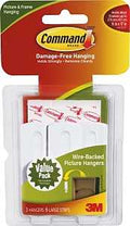 HANGER STRIP PICTURE/FRAME WHT