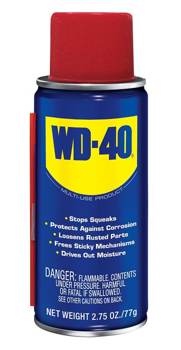 WD-40 Handy Can 490358 Multi-Use Lubricant, Mild Petroleum, Light Amber, 2.75 oz Aerosol Can