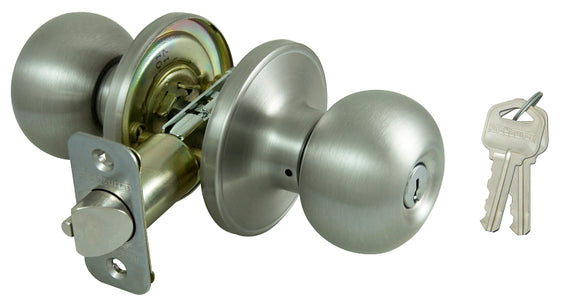 ProSource T9600BRA4V Entry Knob, Stainless Steel, K3, KW1 Keyway, 3 Grade