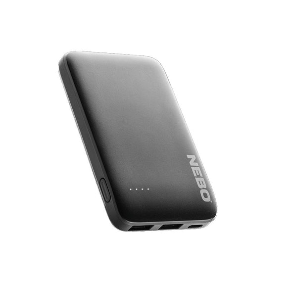 Nebo NEB-PBK-0012 Portable Power Bank, 5000 mAh, Lithium-Ion, 1 (Input), 3 (Output)-USB Port, 2.4/3/3.25 A Output