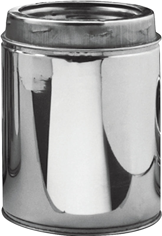 Selkirk 206006 Chimney Pipe, 6 in ID, 8 in OD, 6 in L, Stainless Steel